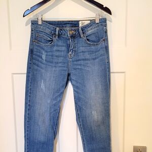Cosmic Blue Love jeans, size 28 straight leg